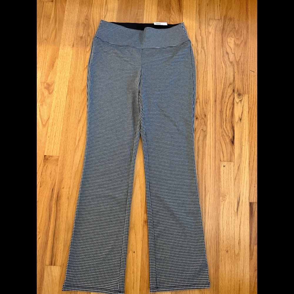 Black and White Bootcut Pants